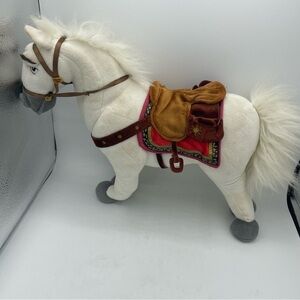 Disney Store Exclusive Tangled Rapunzel Maximus Horse Plush 16" white